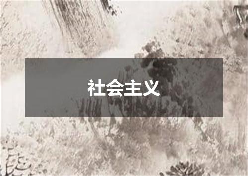 社会主义