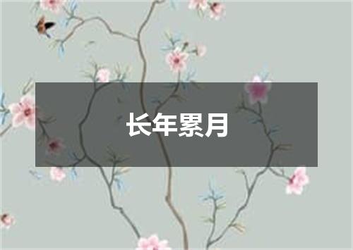 长年累月