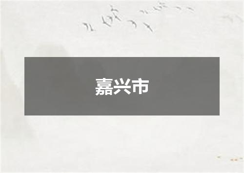 嘉兴市