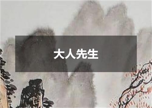 大人先生