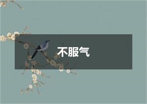 不服气