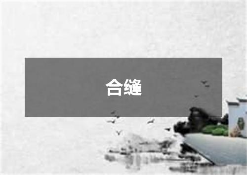 合缝