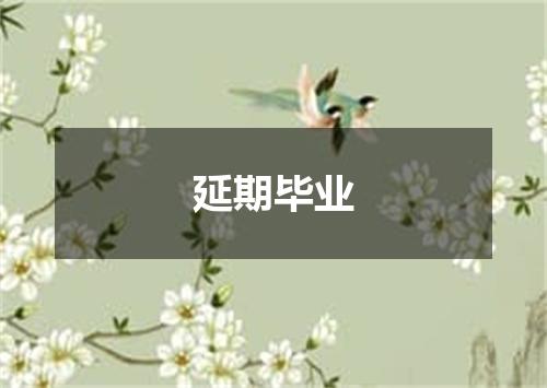 延期毕业