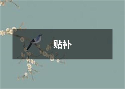贴补