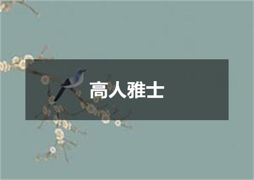 高人雅士