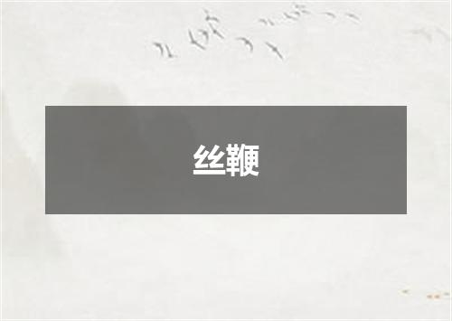 丝鞭
