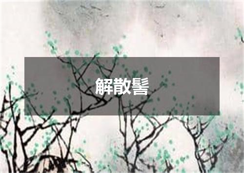 解散髻