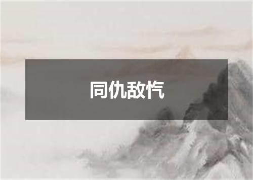 同仇敌忾
