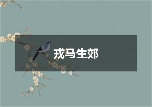 戎马生郊