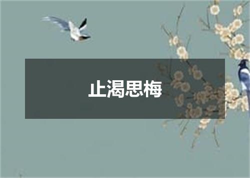 止渴思梅