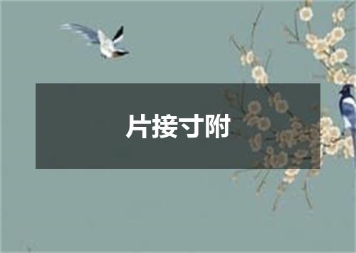 片接寸附