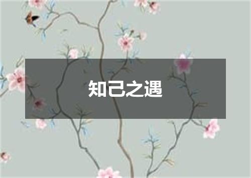 知己之遇是什么意思