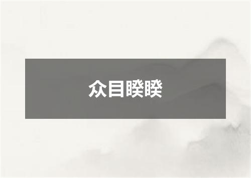 众目睽睽