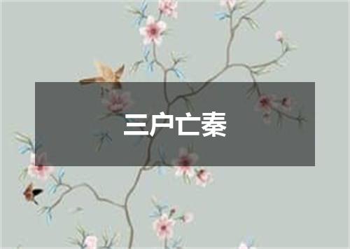三户亡秦