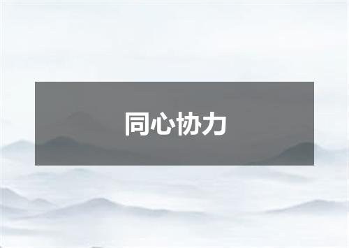 同心协力