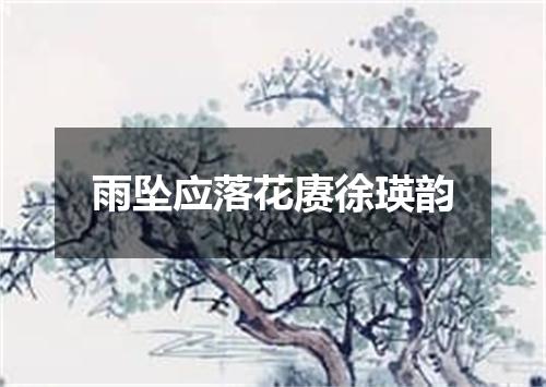 雨坠应落花赓徐瑛韵