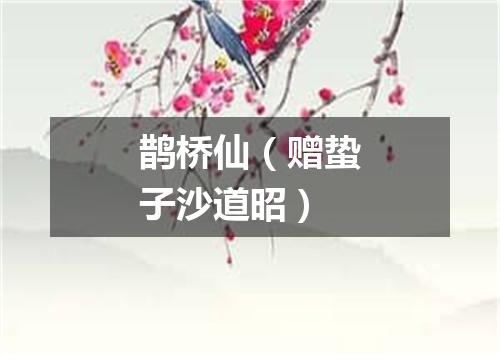 鹊桥仙(赠蛰子沙道昭)
