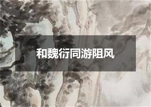和魏衍同游阻风
