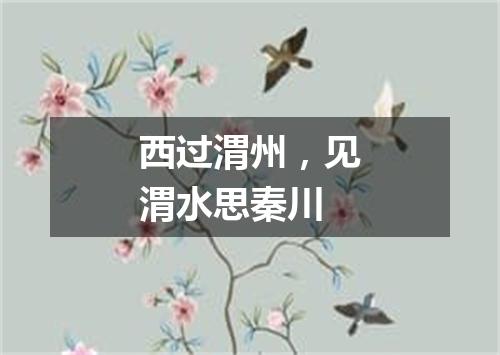 西过渭州，见渭水思秦川