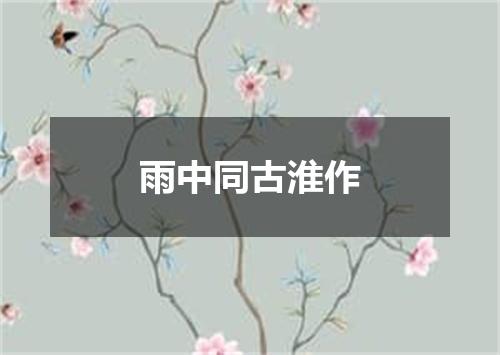 雨中同古淮作