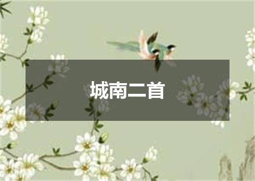 城南二首