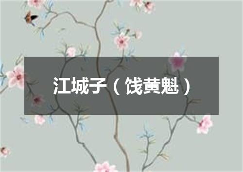 江城子（饯黄魁）