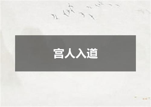宫人入道