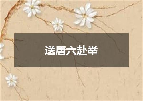 送唐六赴举