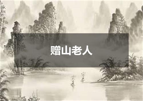 赠山老人