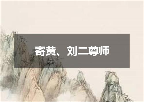 寄黄、刘二尊师