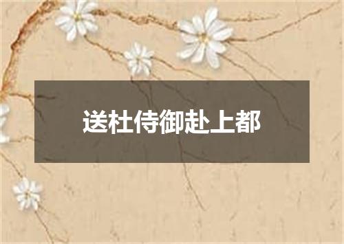 送杜侍御赴上都