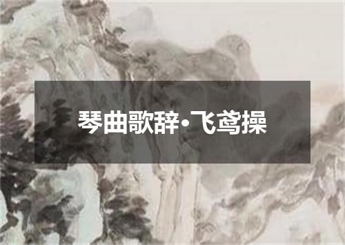 琴曲歌辞·飞鸢操