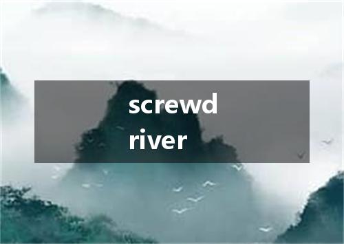 screwdriver是什么意思
