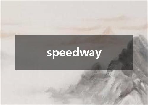 speedway是什么意思