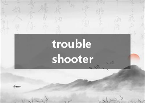 troubleshooter是什么意思