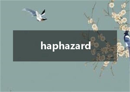 haphazard是什么意思
