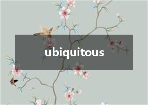 ubiquitous是什么意思