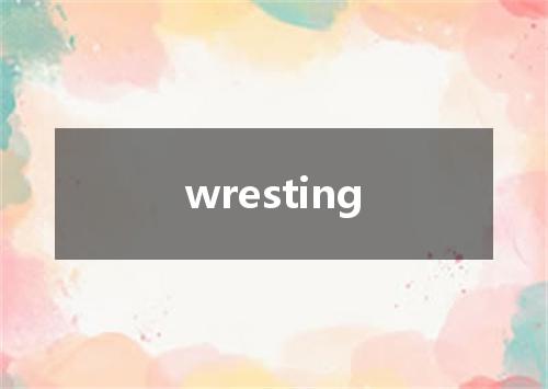wresting是什么意思