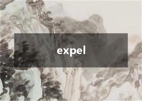 expel是什么意思