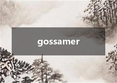 gossamer是什么意思