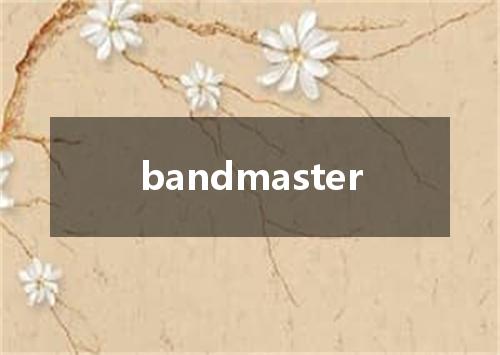 bandmaster是什么意思