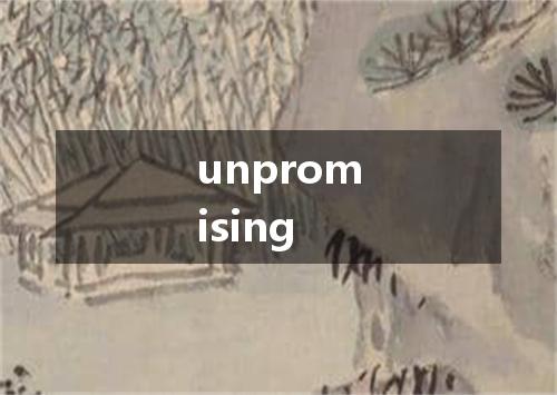 unpromising是什么意思