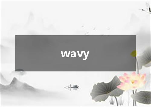wavy是什么意思