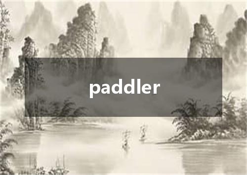 paddler是什么意思