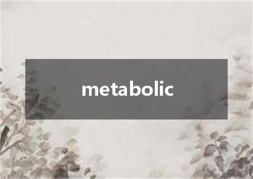 metabolic是什么意思