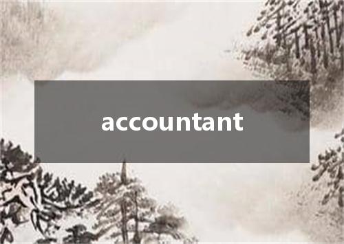 accountant是什么意思