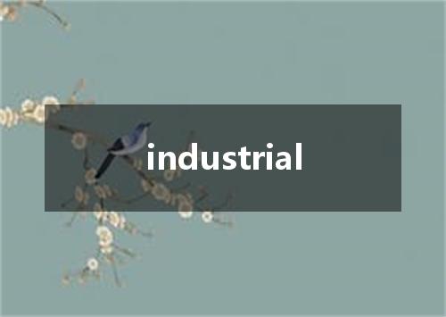 industrial是什么意思