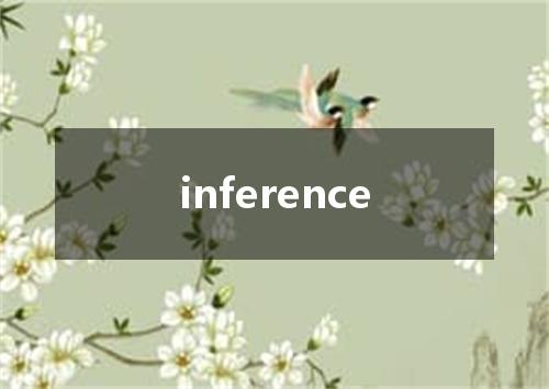 inference是什么意思