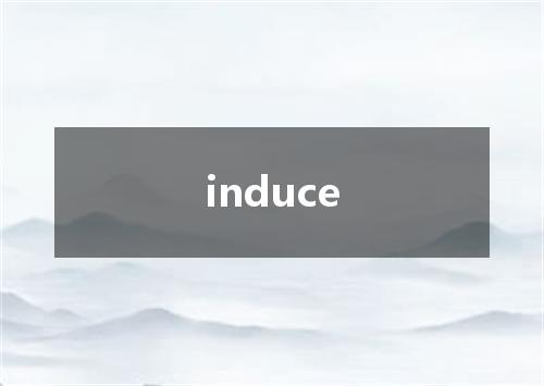 induce是什么意思