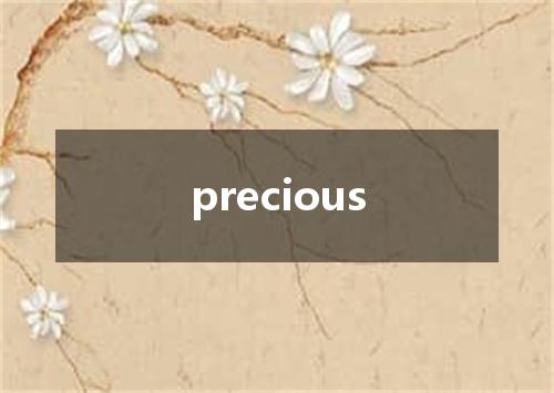 precious是什么意思